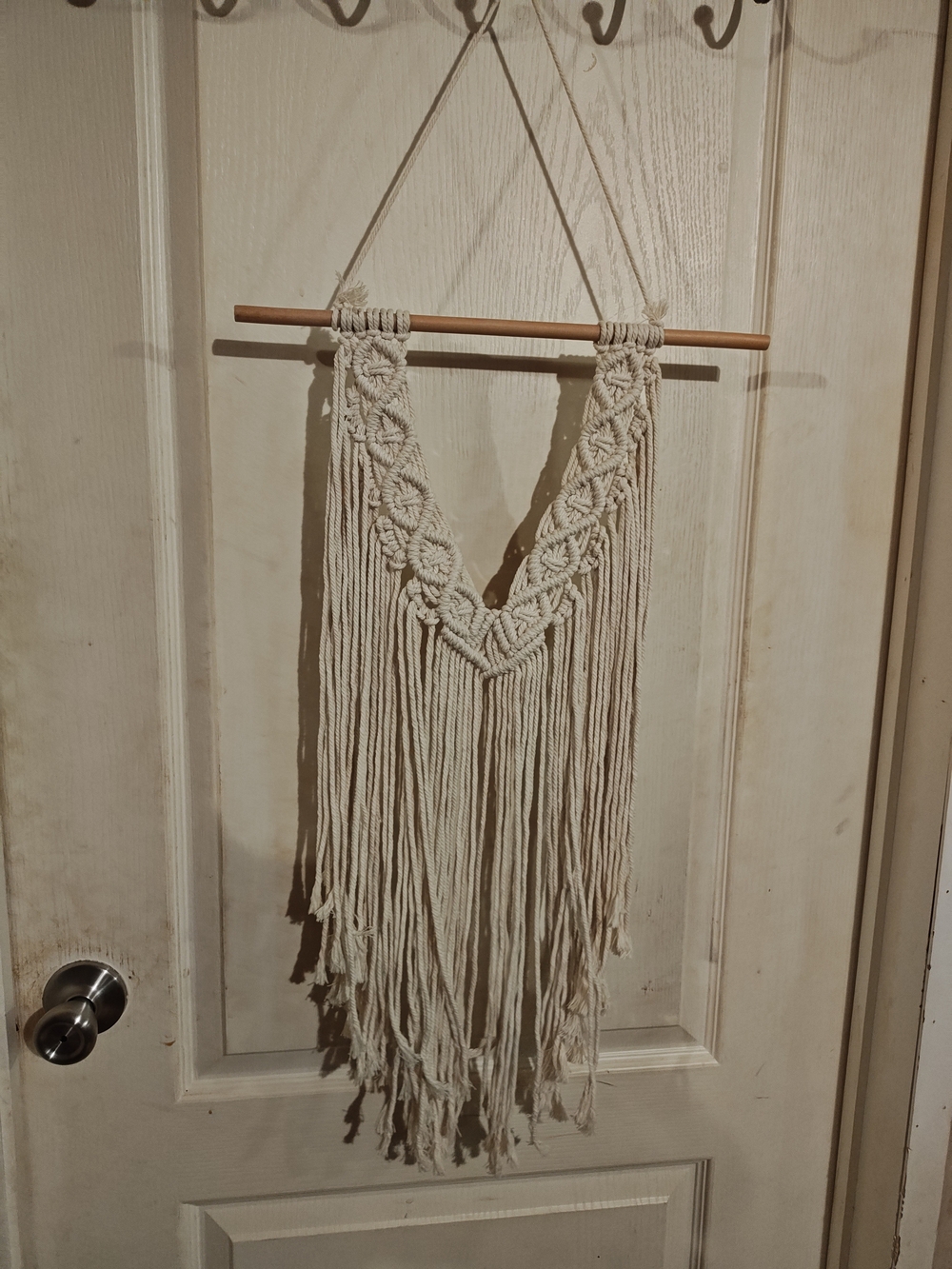 Handmade Macrame Wall Hanging - Cream Boho Decor